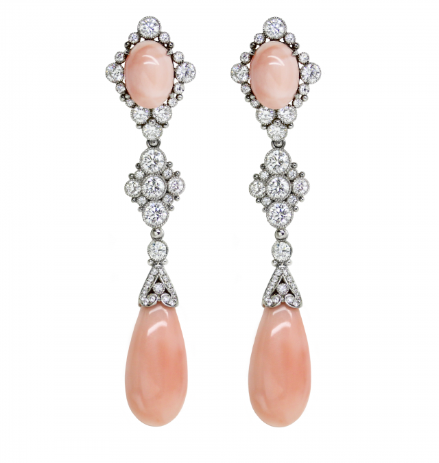 Angelskin Coral Earrings