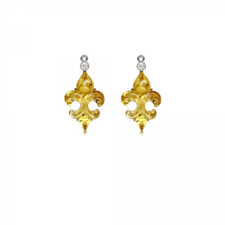 Citrine Fleur De Lis