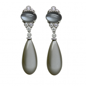 Greymoonstone Earrings