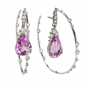 Kunzite Hoops