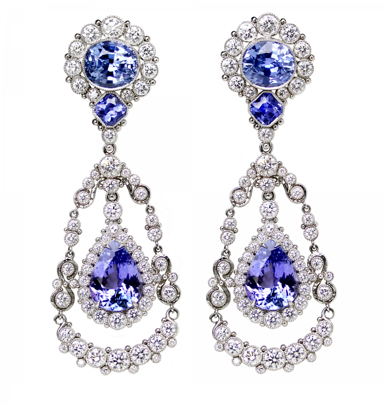 Sapphire Persian Royalty Earrings copy