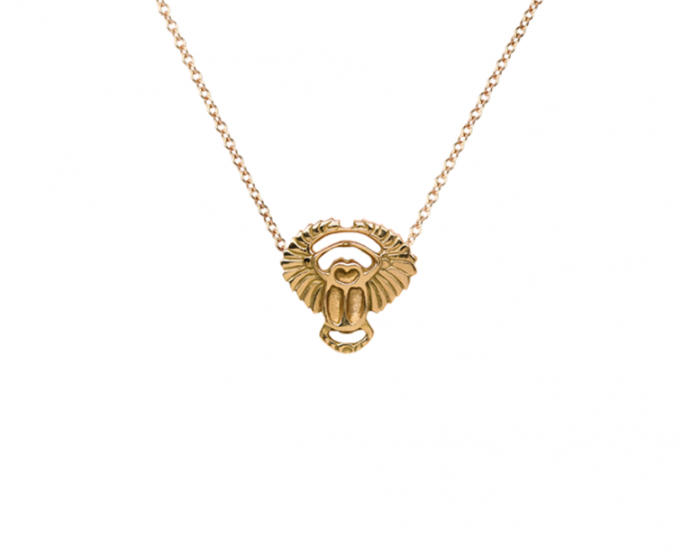 Gold Scarab Necklace